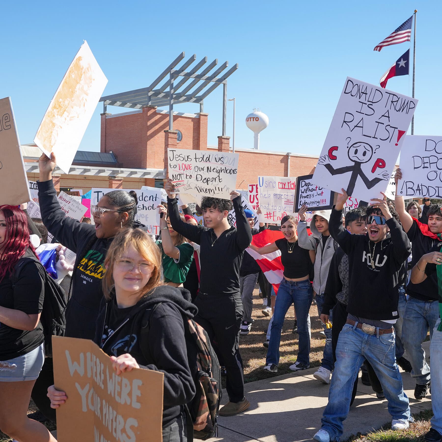 Texas Students Protest ICE Despite Gov. Greg Abbott’s Threats